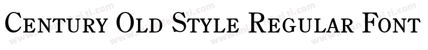 Century Old Style Regular Font字体转换